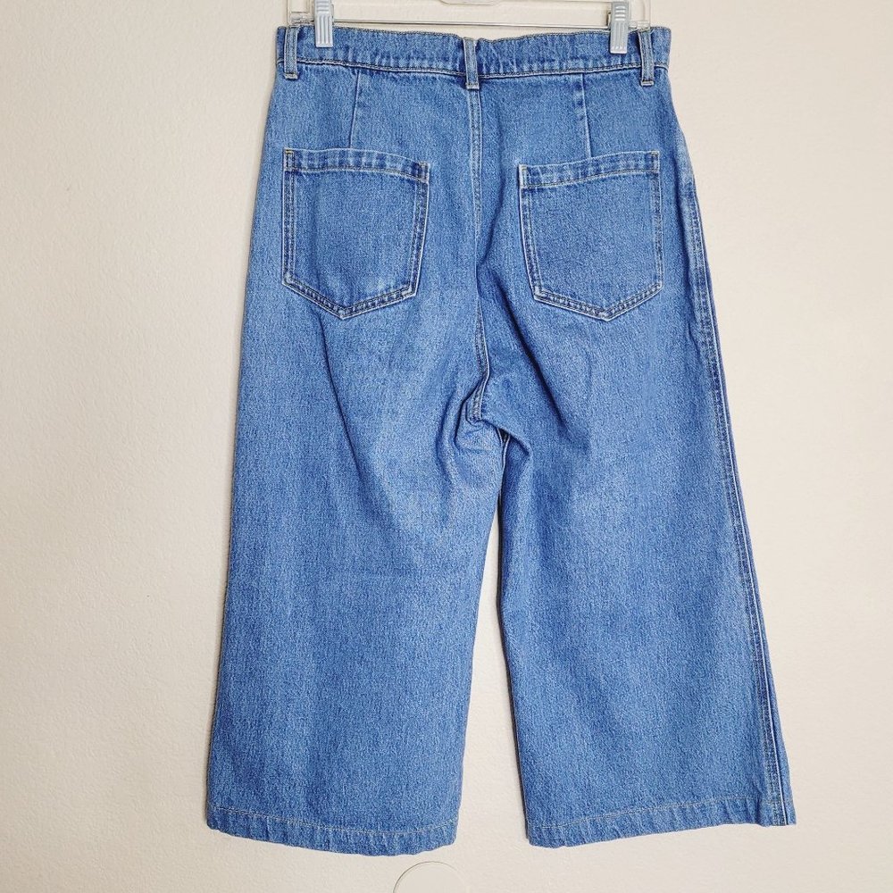 Whimsy + Row Light Blue Wide Leg Cropped Jeans - Picture 7 of 7